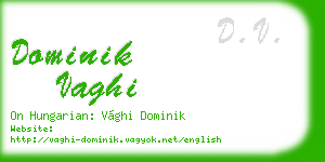 dominik vaghi business card