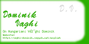 dominik vaghi business card